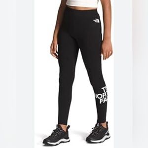 NWOT The North Face Black Leggings Girls size LG 12
